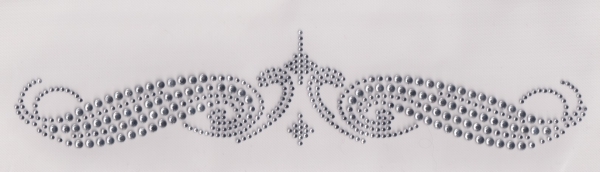 Großes Tribal Strass zum Aufbügeln crystal